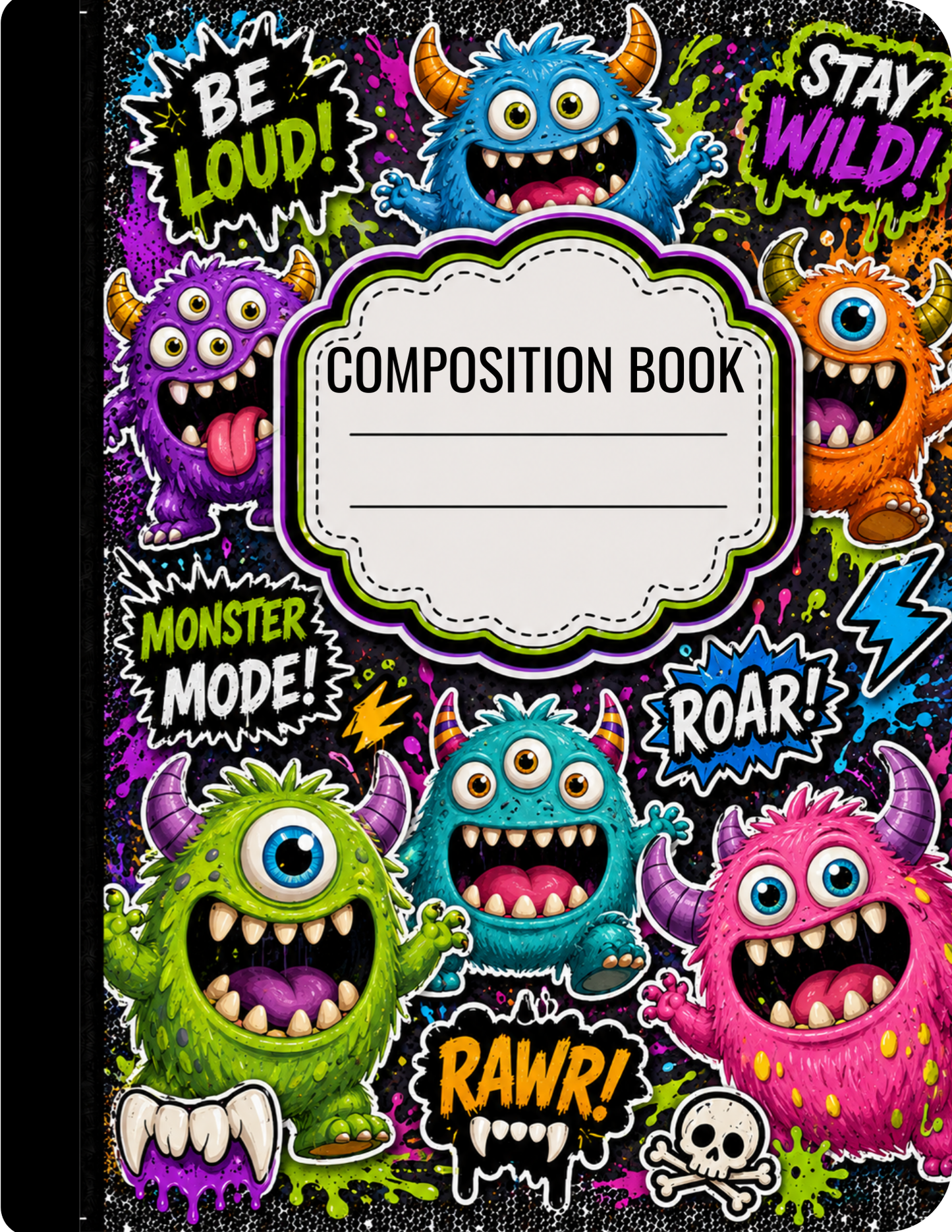 Monster Composition Notebook Celia's Creative Creations