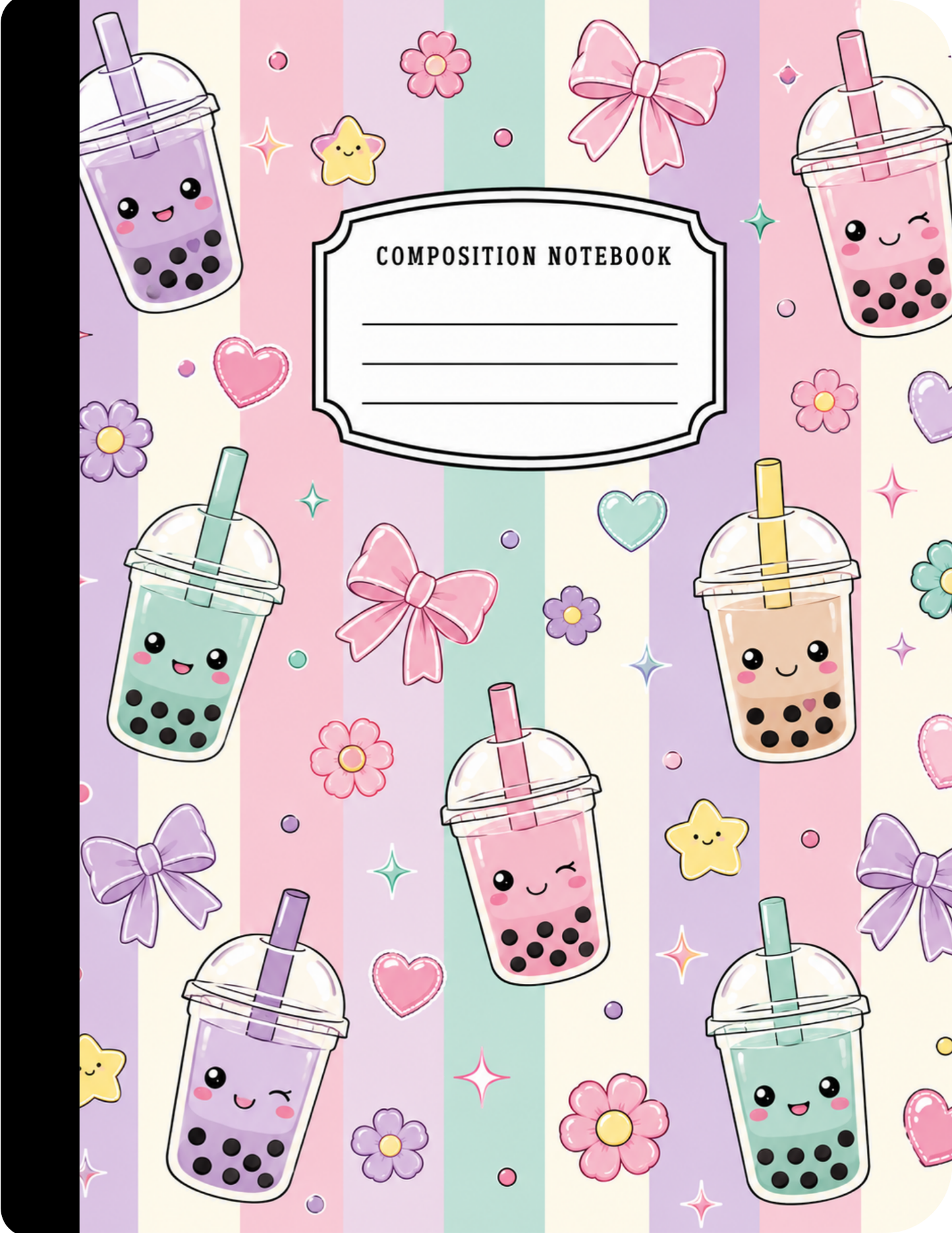 Boba Composition Notebook Celia's Creative Creations