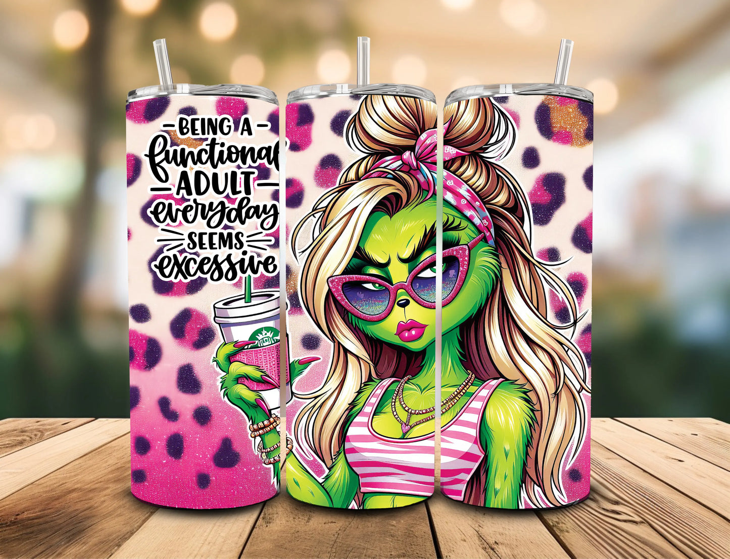 Green Lady Tumbler Celia's Creative Creations
