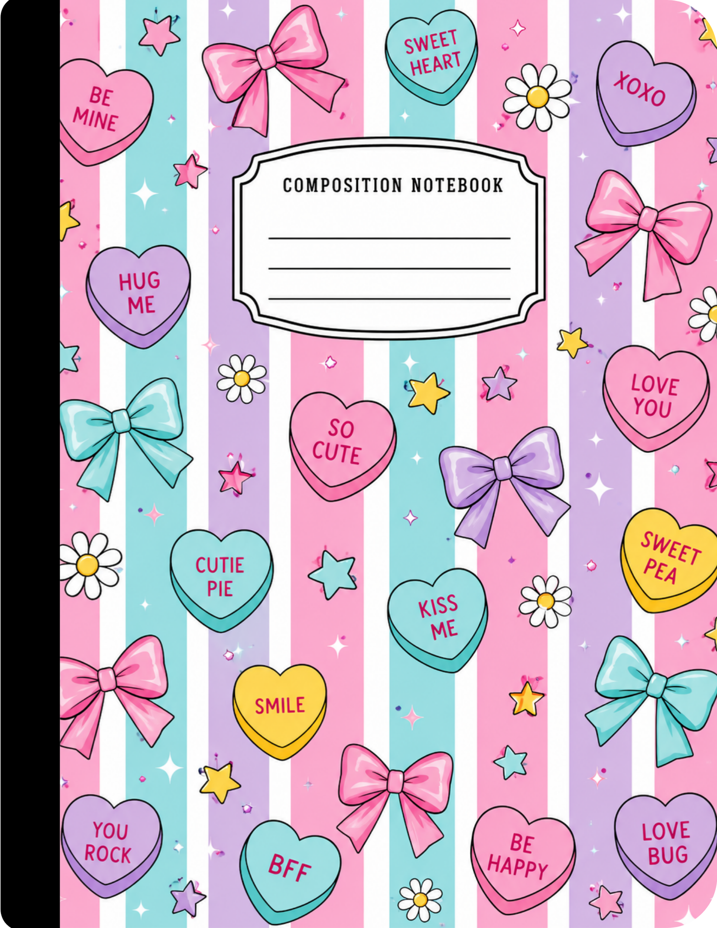 Hearts Composition Notebook Celia's Creative Creations
