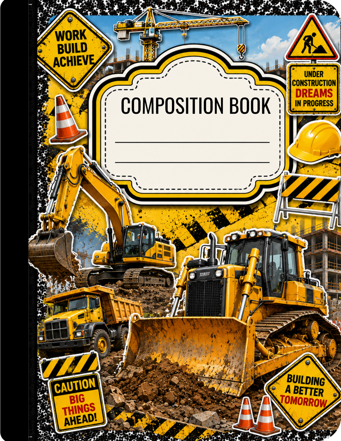 Machines Composition Notebook Celia's Creative Creations