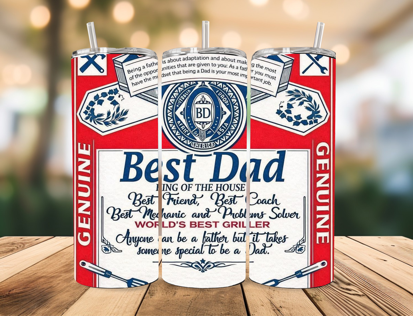 Best Dad Tumbler Celia's Creative Creations