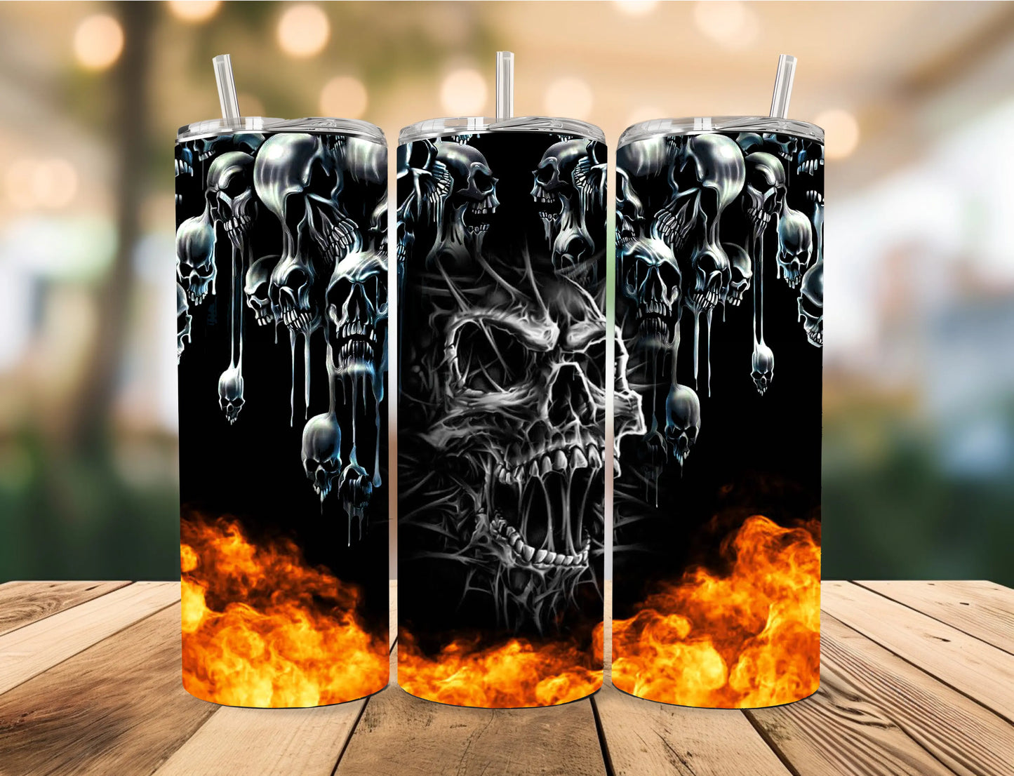 Skull Tumbler Celia's Creative Creations