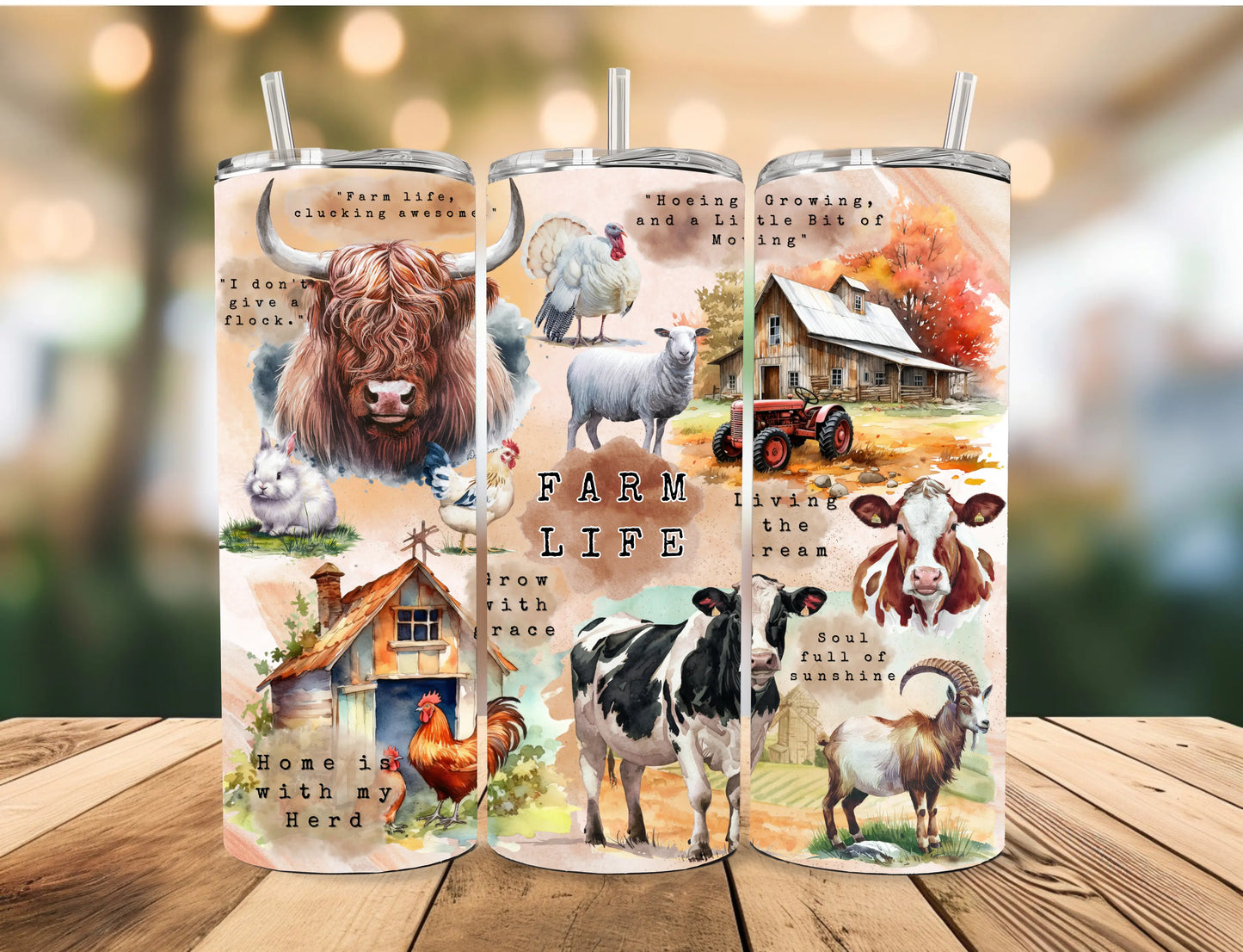 Farm Life Tumbler Celia's Creative Creations