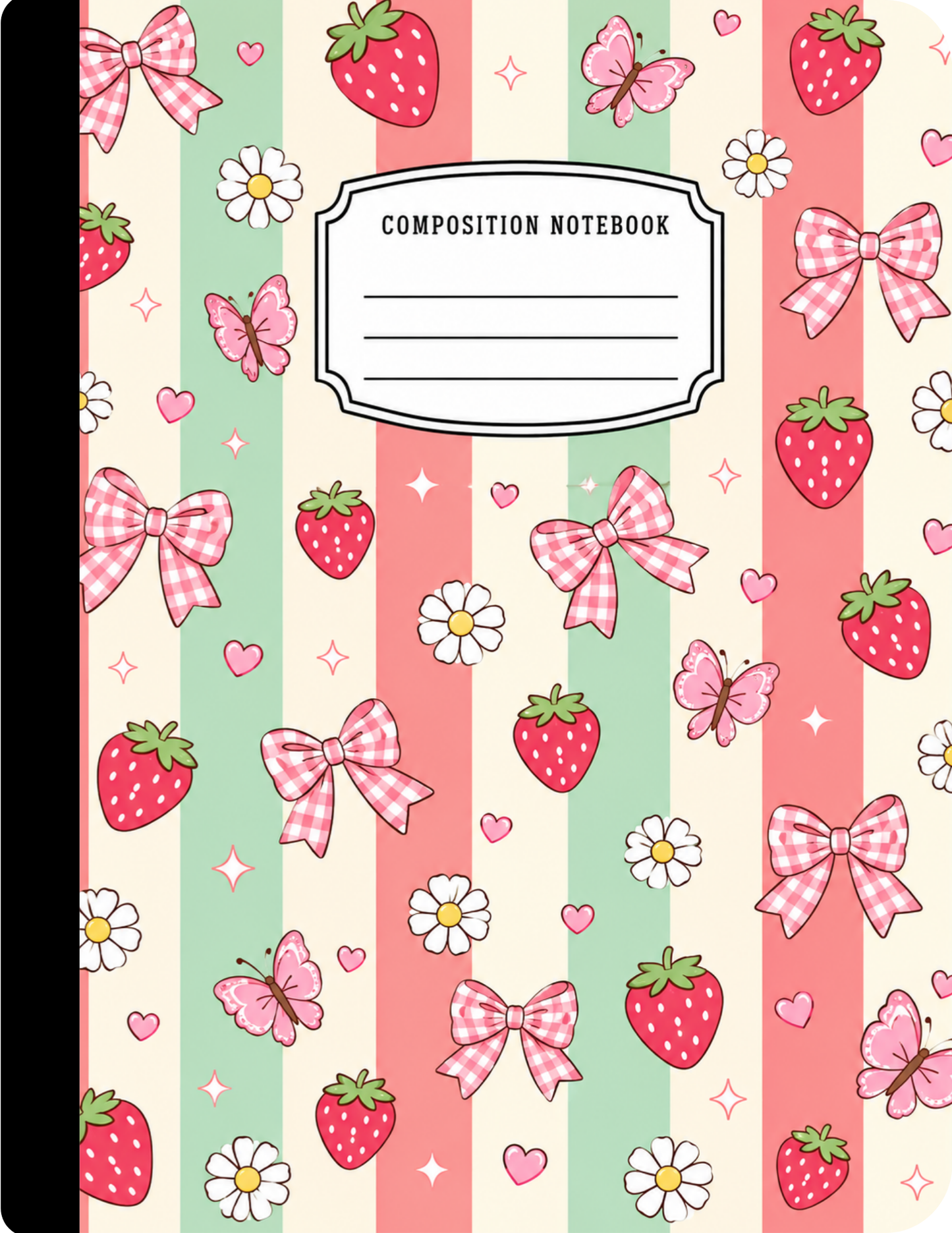 Strawberries Composition Notebook Celia's Creative Creations