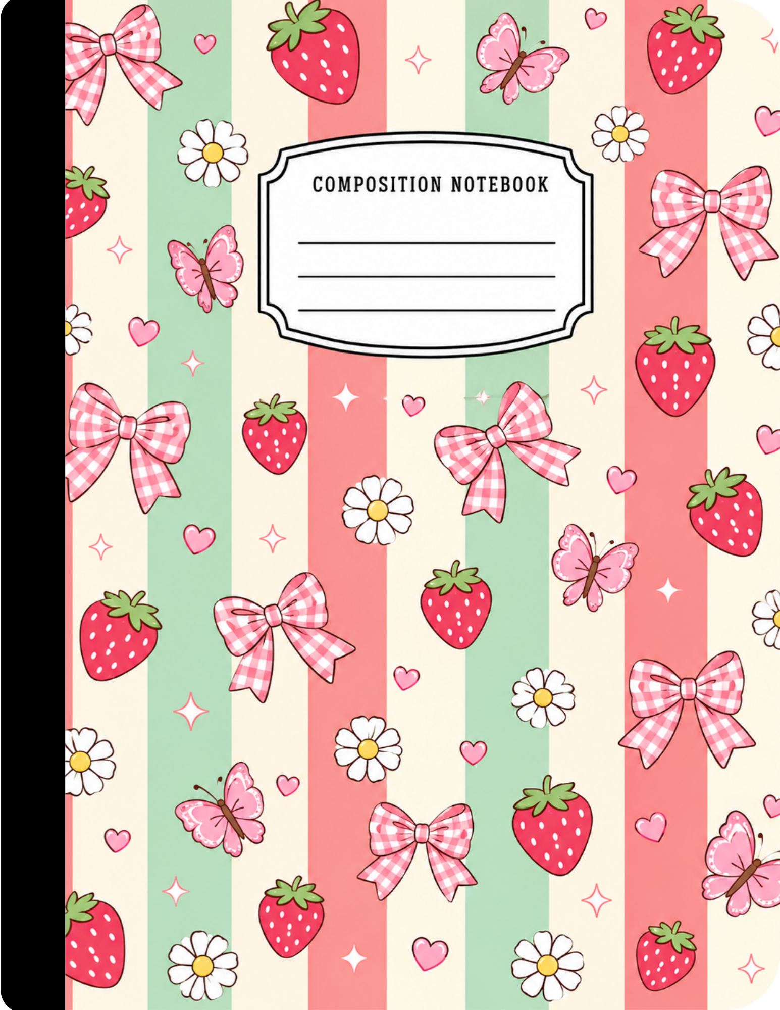 Strawberries Composition Notebook Celia's Creative Creations