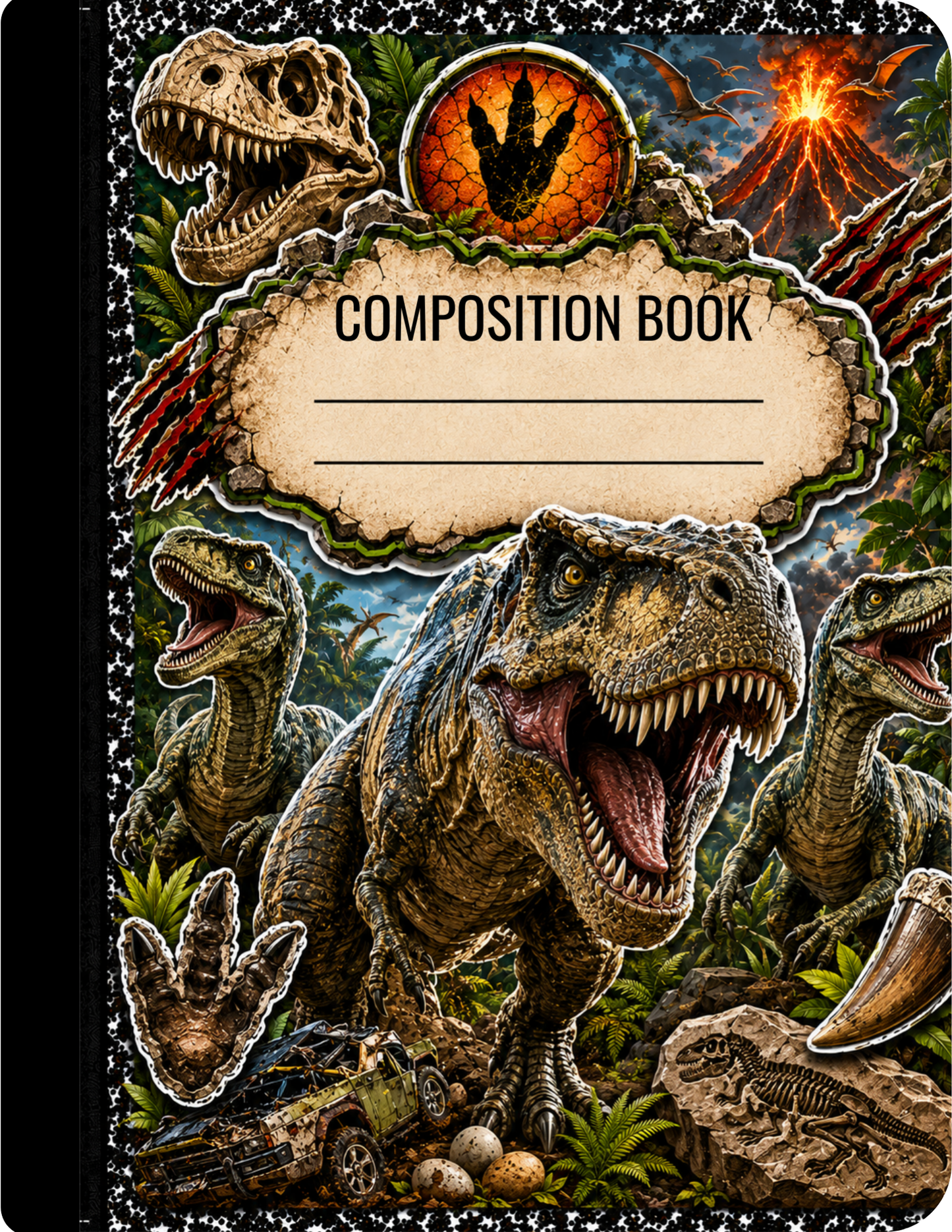Dinosaur Composition Notebook Celia's Creative Creations