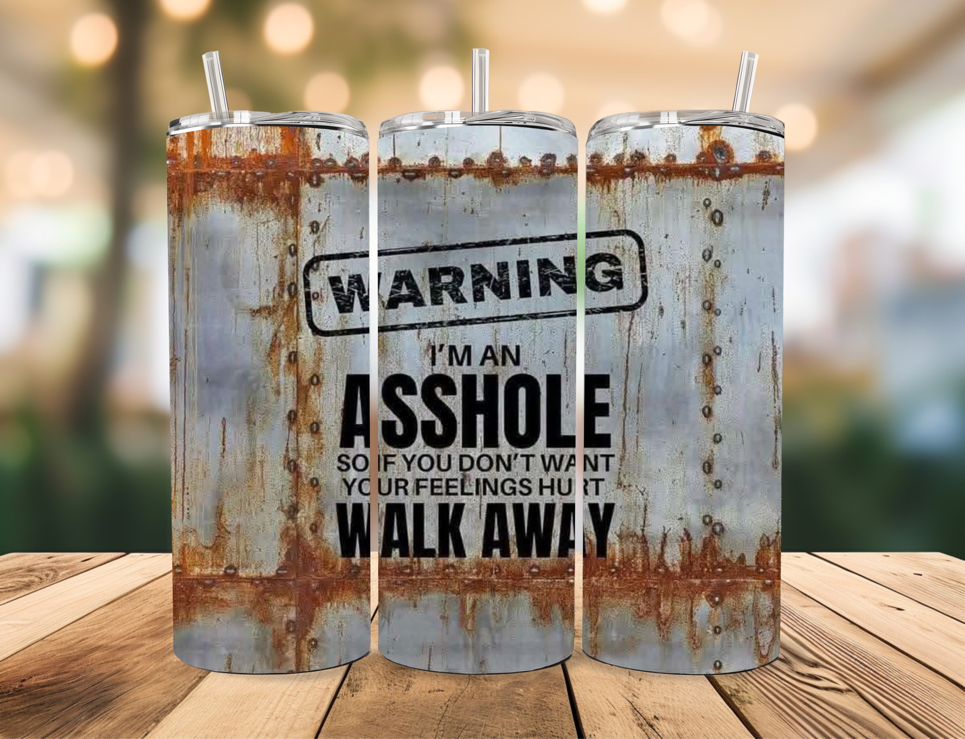 Warning Tumbler Celia's Creative Creations