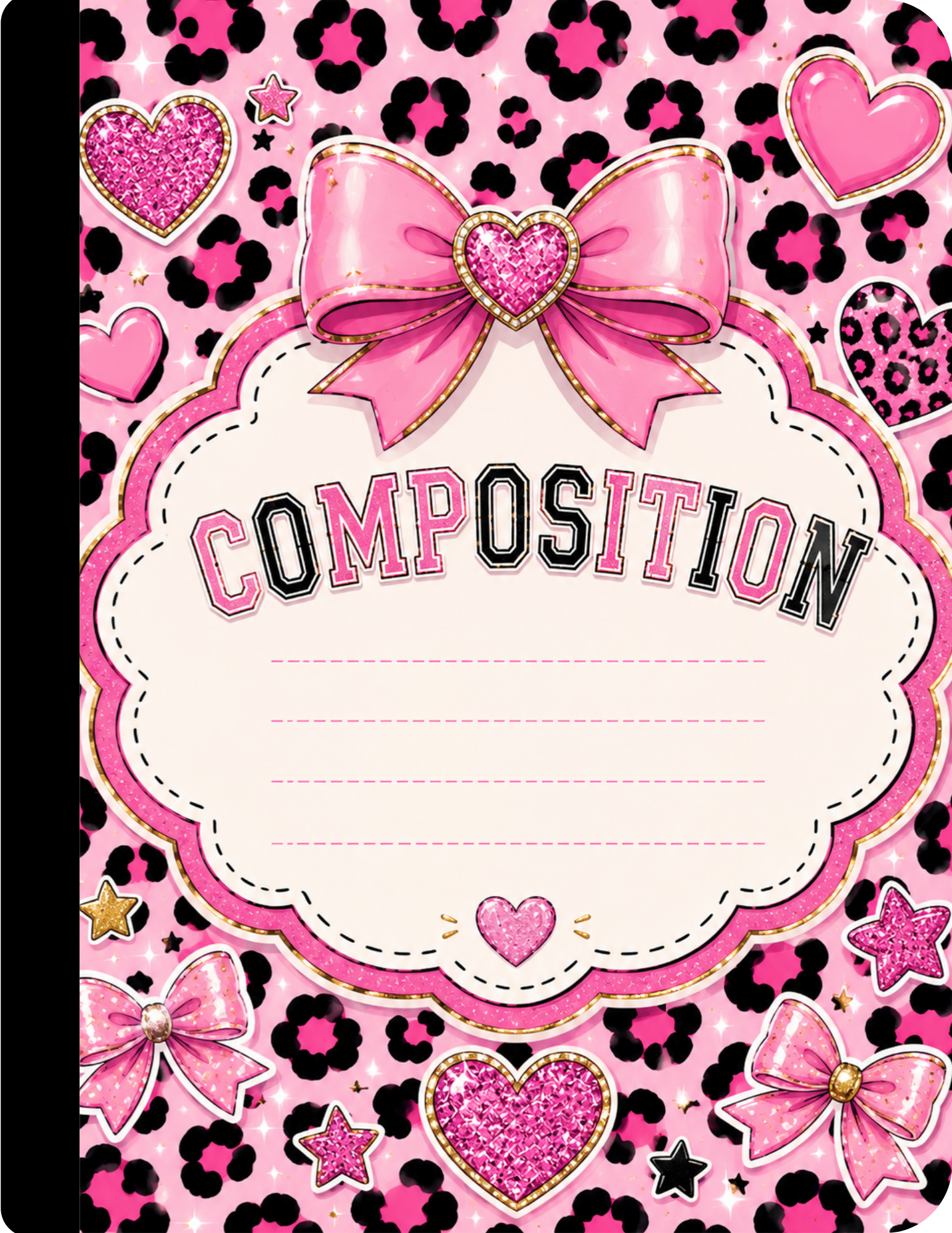 Pink Composition Notebook Celia's Creative Creations