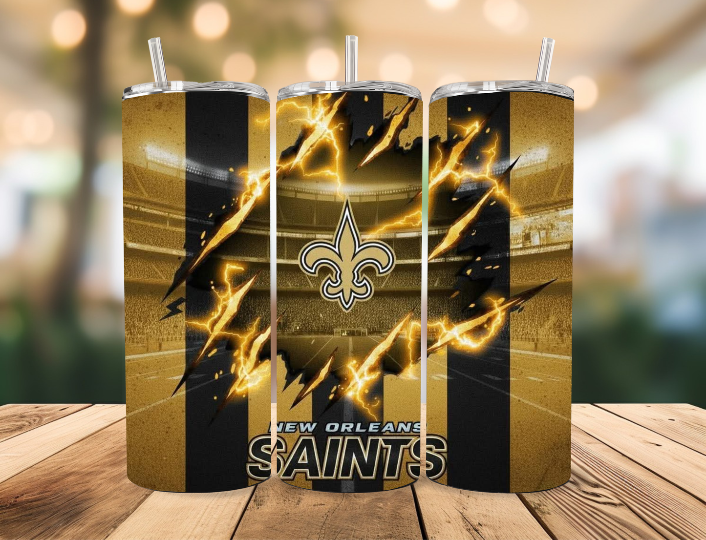 Saints Tumbler Celia's Creative Creations