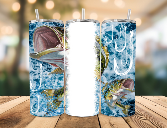 Custom Fishing Tumbler/Water Bottle