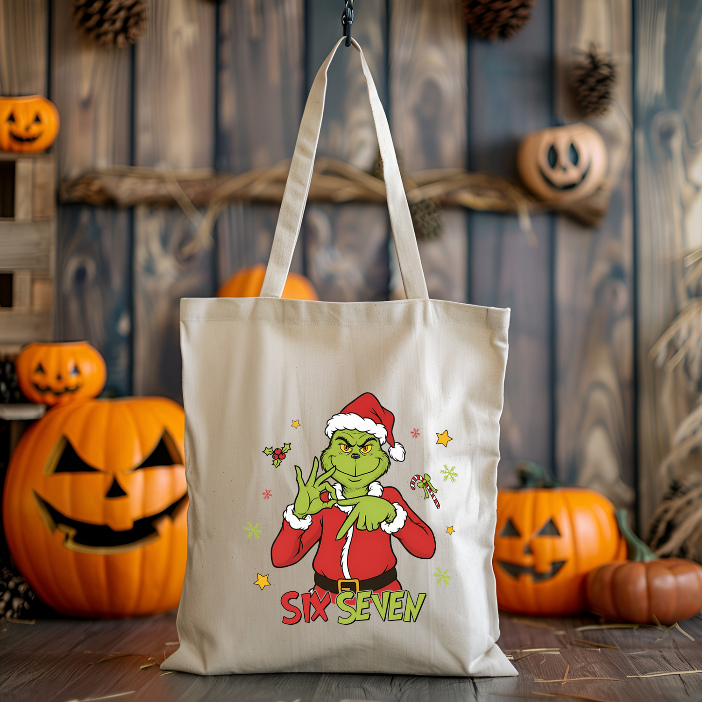 Green Guy Six Seven Tote Bag