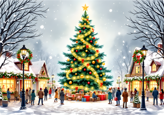 Christmas Tree Glass Cutting Board