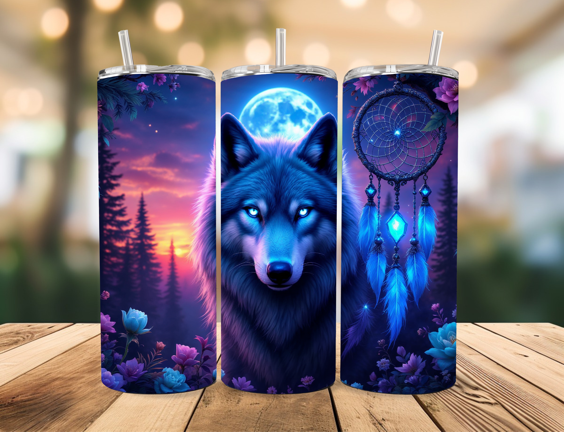 Wolf Tumbler Celia's Creative Creations