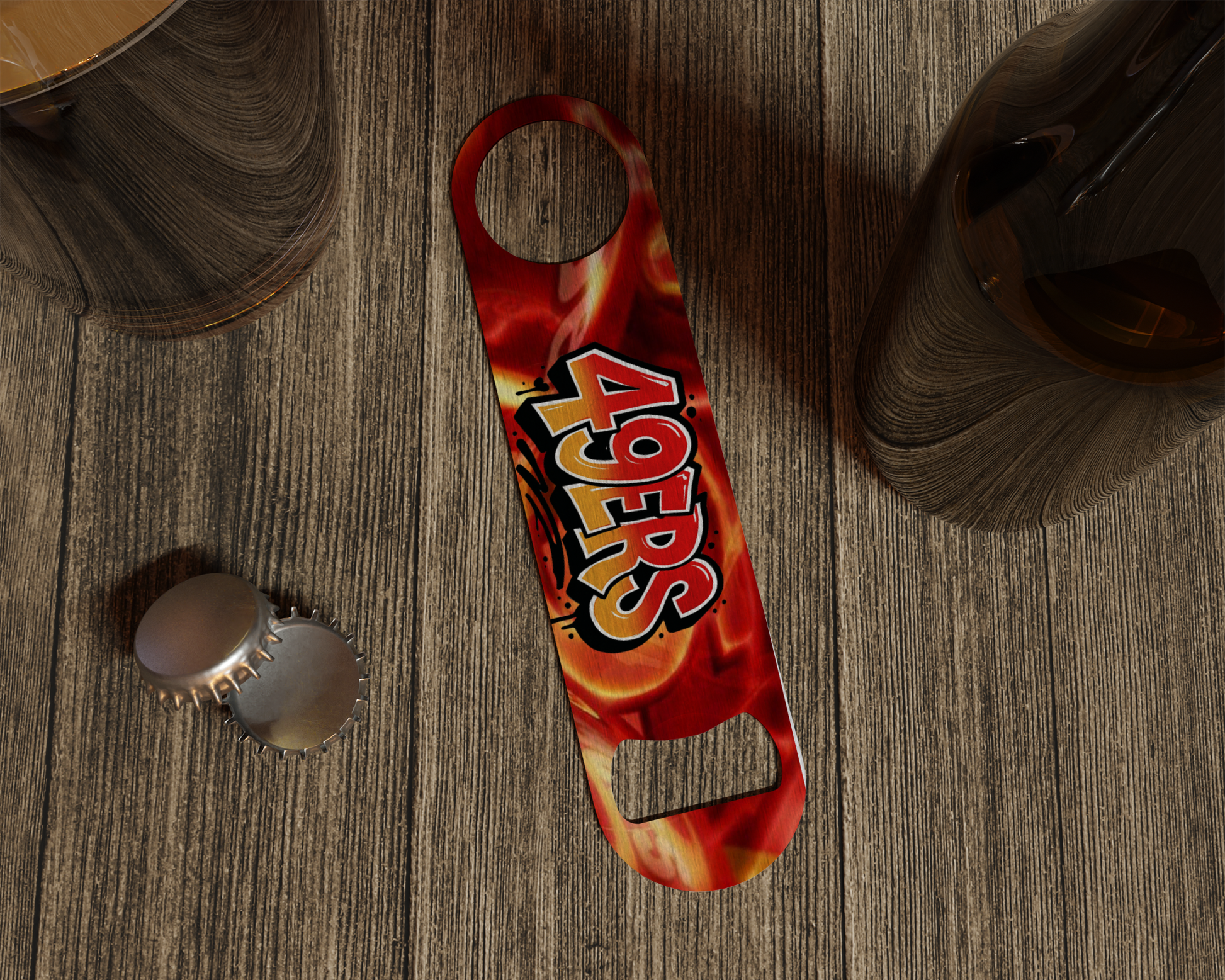 Red/Orange Bottle Opener Celia's Creative Creations